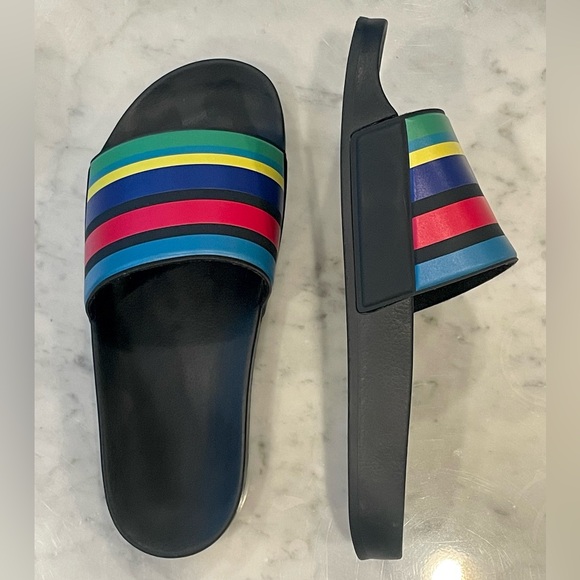 Paul Smith NWOT Signature Striped Slides, multicolor, sz 43-44 (US10- 10 1/2) - Picture 7 of 11
